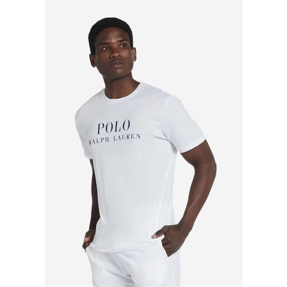 Polo Ralph Lauren Logo Graphic Tee Color White Size Small - Picture 2 of 3